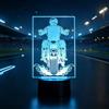 EleBikk Lampade da notte a tema moto, lampade da notte moto 3D, 7 modalità di colore, adatte per decorazioni in più ambienti per bambini e appassionati di moto.