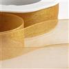 Italian Options Nastro in organza in chiffon, rotolo da 25 mm x 20 m, colore: oro antico