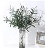 Generic 3 steli di ulivo finti per vasi, 71 cm, rami di ulivo artificiali, decorazione per centrotavola, composizioni floreali, vasi (senza oliva)