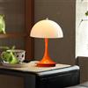 OOWOKS Lampada da tavolo a LED Senza fili Batteria Fungo Lampada da tavolo con Touch Dimmerabile Lampada da comodino Ricaricabile USB Lampada a fungo Moderna 3000K-6000K Luce da Scrivania a LED,Arancia