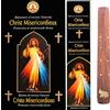 casaesport CRISTO MISERICORDIOSO bastoncini incensi religiosi da 15 gr. fragranza AMBRA FRAGANCES & SENS no tossico no lavoro minori + portaincenso (6 scatole da 15 gr.)