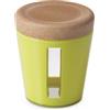 OMADA Barattolo in Plastica con Coperchio da 0,75L, per Freschezza Alimenti | Contenitore Dispensa con Finestra Trasparente per Pasta o Biscotti, 12x H13,5 cm, Collezione Ecoliving
