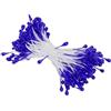PATIKIL 3mm Doppio Teste Fiore Stame 150pz Artificiale Pistillo Opaca Floreale per Fai da Te Natale Cartolina Matrimonio Decorazione Zaffiro Blu