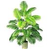 Natligard Palma artificiale grande, 120 cm, 24 rami, pianta artificiale tropicale come decorazione per soggiorno, camera da letto, bagno, ufficio, giardino, esterni, matrimoni e feste