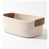 XAQAMY Cesto Portaoggetti Piccolo 28x22x11cm Beige