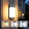 LOTMOS 2 Applique da Esterno con Sensore di Movimento, 16W Luce da Esterno | 3 Temperature 3000K/4000K/6500K, IP65 Impermeabile Lampada da Esterno con Timer per Ingressi Corridoi Giardini, Grigio Piombo