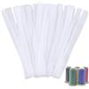 GORGECRAFT 100 Pezzo di Filo da Cucito Pennello Cosmetico Reti Protettive Salva Bobina per Diverse Dimensioni di Macchine da Cucito Quilting Avvolgitrici e Ricami Bianco 25x2 cm.