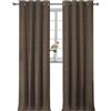 YSTELLAA Tende 100% Oscuranti Per Interni 2 Pezzi, 140×300cm, Effetto Lino, Tende Termiche, Con Anelli, Tenda Termica Isolante Freddo E Caldo, Fonoassorbenti, Moderne, Caffè