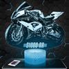 Lampephoto.fr - Lampada Moto BM S1000Rr Luce Notturna 3D Motociclista | Prodotto in Francia, base a scelta, luminosità regolabile, regalo per motociclisti