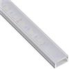 Pianeta Led PROFILO IN ALLUMINIO 6063 DL1407 BARRA DA 2 MT PER STRISCE A LED CON COVER A SCELTA TAPPI E GANCI DI MONTAGGIO INCLUSI (Cover Opaca, 5 barre da 2 mt)