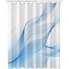 Linncen Tenda Doccia 100x200, Tenda per Doccia con Anelli, Marina Shower Curtain Tessuto in Poliestere Lavable Impermeabile Orlo Zavorrato, Tende Vasca da Bagno per Bagno Dormitorio Famiglia (Semplice) R-80