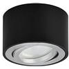 KYOTECH Faretti LED Soffitto Nero - Ø80x50mm Orientabile, 5W Modulo 230V - Bianco Caldo 3000K, Plafoniera in Alluminio, Lampada Rotonda