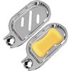 ATBUSS Portasapone a Binario Scorrevole Con Coperchio in Silicone Antiscivolo, ABS, Doccia, Scavato, per Tubi da 22 mm