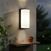 maolo Applique LED Esterno IP65 10W | Luce Bianca Fredda o Neutra | Illuminazione Facciata, Ingresso, Balcone, Giardino | Design Moderno in Plastica Resistente | 950 Lumen (Nero, Luce naturale 4000K)