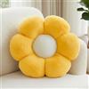 Aryan Cuscino da pavimento con fiori, estetico Preppy, per auto, divano, sedia (giallo, 38 cm)