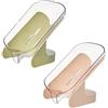 Marjoramy Portasapone con Drenaggio,Porta Saponetta in Plastica,Contenitore per Sapone da Doccia,Vassoio con Ventosa,Adatto per Bagno,Cucina,Facile Pulizia (2 Pezzi)