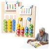 LUYIEDHA Giochi per persone con demenza, Occupazione demenza, gioco di memoria a colori per anziani in legno con 20 carte, attività di demenza per adulti, attivazione e formazione (Multicolore C)