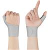 Beugo Tutore Pollice regolabile, 2Pcs Tutore Dito A Scatto Pollice, Tutore Pollice Elastico, Tutore Polso-Pollice per Lavoro quotidiano, fitness, esercizio, Arancione grigio