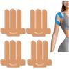 NELLHOMY 8 Pezzi Kinesio Tape Pre-Tagliata per Spalla Color Carne Nastro Kinesiologico Professionale Ipoallergenico per Sostegno Dolore e Recupero