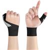 Beugo Tutore Pollice regolabile, 2Pcs Tutore Dito A Scatto Pollice, Tutore Pollice Elastico, Tutore Polso-Pollice per Lavoro quotidiano, fitness, esercizio, Nero