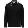 Kappa - Polo, Uomo, Nero, Cotone, Tennis, Logo MALTAX 5 MLS, Taglia: 3XL
