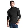 Hann Brooks Polo invernale da uomo in cotone pesante 300 g/m², con collo a costine, colore nero, Nero , 5XL