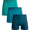 Muchachomalo Uomo Boxer 3-Pack, Tinta Unita, Cotone, Fascia Elastica
