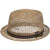 LIPODO Pork Pie Cappello di Paglia ventilato Prodotto in Italia Unisex Primavera Estate