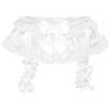 Satini Reggicalze Sissy Raso a Balze, Bianco - Pizzo bianco, XL