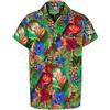 REDSTAR Camicia Hawaiana da Uomo, Camicia Hawaiana a Maniche Corte, Camiciotto Divertente - Camiciotto Brutto con Animali della Giungla, Camicie Funky Uomo per Addio al Celibato - Accessori Addio al Celibato