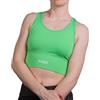 PYREX - Top Sportivo da Donna, Tessuto Elasticizzato E Traspirante, Supporto Leggero, Logo Frontale - Art.45202 (Verde Lime, M)