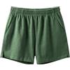 Amy Coulee, pantaloncini da uomo corti in cotone, 4 - Leggeri pantaloncini da notte, pantaloni da pigiama corti con tasche, verde, L