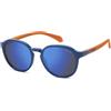 POLAROID KIDS, GAFAS DA Pavimento, PLD 8078/S, BLUE, 47, (JUNIOR (7-10))