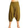PANASIAM Pantaloni Aladino 3/4 Donna & Ragazza - Pantaloni Yoga | 100% viscosa, tinta unita & fantasia, lunghezza 3/4 in base all'altezza donna, più lunghi sulle ragazze (ca. 10-14 anni)