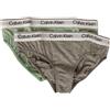 Calvin Klein Slip Bimba Bambina Femmina Confezione 2 Capi Elastico a Vista Cotone Elasticizzato Articolo G80G800711, 0TV Jadeite/Grey Heather, Taglia XXL - Anni 14-16