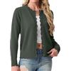 GRECERELLE Cardigan da donna lavorato a maglia girocollo leggero cardigan | Cardigan a maniche lunghe da donna con bottoni smerlati coprispalle maglione per abito estivo da sera matrimonio