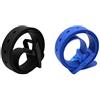 MEISHINE® Cintura in silicone unisex Cintura di moda Fibbia in plastica, 2 pacchetti, 115*3.5cm