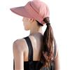 SJTJSPX Berretto Visiere Sport Estate Cappello da Sole Smontabile Capeline Donna Ampio Bordo Pieghevole Cappello da Spiaggia Viaggio Protezione UV Cassquette da Baseball Piscina Campeggio Pesca