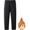 ZGSYH Pantaloni da Neve Unisex, Pantaloni da Neve Impermeabili Foderati in Pile Taglie Forti 2024, Pantaloni da Neve Casual da Sci, Pantaloni Sportivi Caldi per Uomo e Donna (Colore : Black2, Size :