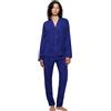 Triumph Boyfriend Fit PW 03 Pajama Top, Blu-Dark Combination, 50 Donna