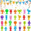 ZHUOYOU Gadget Compleanno Bambini, 50 Pcs Sacchetti Regalo per Bambini Set di Compleanno, Mini Giocattoli a Ventosa Monster, Regalini Premi Carnevale Fine Festa Compleanno Loot per Halloween Natale