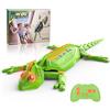 Gerbala Geco Telecomandato, Lucertola Robot Giocattoli, Pareti e Soffitti Scalabili, Lucertola Telecomandata con Occhi LED Luminosi, Movimenti Realistici, Regalo per Bambini Bambine 3+ Anni