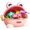 Generico Giocattolo Rana Rimbalzante-Saltare Il Gioco del Rospo, Giocattolo Puzzle per Le Dita | Set di Rane Colorate con Container, Giocattolo da Gioco Interattivo per Bambini, Ragazzi, Ragazze, di