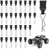xiaowanwan 30 Pieces RC Car Clips,RC Body Clip,Clip a forma di R per Auto Telecomandata,RC Clip Pins per 1/8, 1/10, 1/12, 1/14, 1/16 (STILE 1)