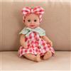 BABESIDE Bambola Neonata Realistica 30 cm per Bambine e Bambini Oltre i 3 anni, Corpo in Vinile, Completo Rosso e set Accessori per l'Alimentazione