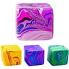 ZVBRSKM 4 pezzi Fidget Toys, dadi antistress, morbidi Squishy, antistress, giocattolo antistress, relax e concentrazione, colori vivaci