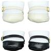 niannyyhouse 20 cm peluche bambola piccole scarpe quadrate scarpe in pelle 8 accessori per bambole vestire (beige+nero)