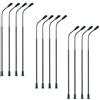 TAOZHUGONG 12 lampioni per modellismo ferroviario, luce bianca calda, lampada LED da 14 cm, modello treno, lampione a testa singola (luce bianca + resistenza/12 pezzi - 14 cm)
