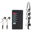 CNAJOI-TDFY WHL Elettrostimolatore Plug Anale, Elettrostimolazione Morsetti per capezzoli Electro Sex dildo Anale per massaggio SM Stimolazione elettrica Adulti Accessori Giocattoli sessuali per Donne Uomini