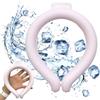 coldchill Tubo refrigerante per collo, riutilizzabile, indossabile, per il calore estivo, il raffreddamento inizia a 28 °C, sollievo per vampate di calore e febbre, fascia per il collo intelligente per tutti